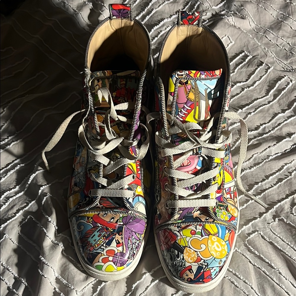 Vibrant Graphic Kids Sneakers